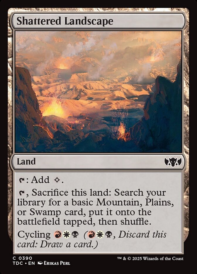 Shattered Landscape - Tarkir: Dragonstorm Commander-(390)