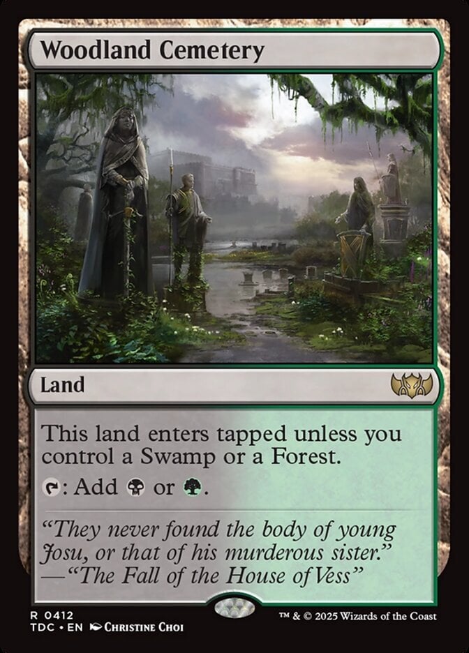 Woodland Cemetery - Tarkir: Dragonstorm Commander-(412)